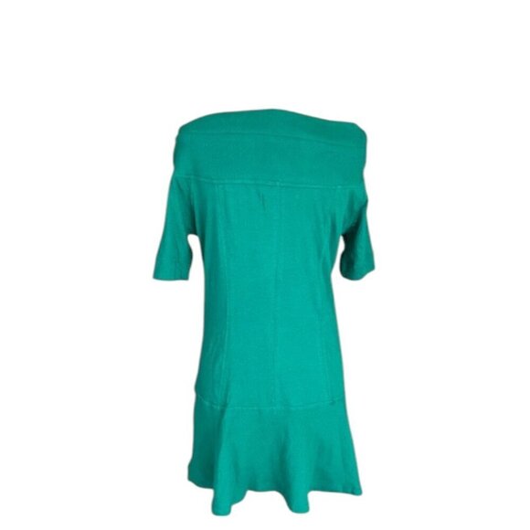 Free People Beach Gemma Mini Off The Shoulder Boho Dress Cadmium Green Size XS - Picture 8 of 14